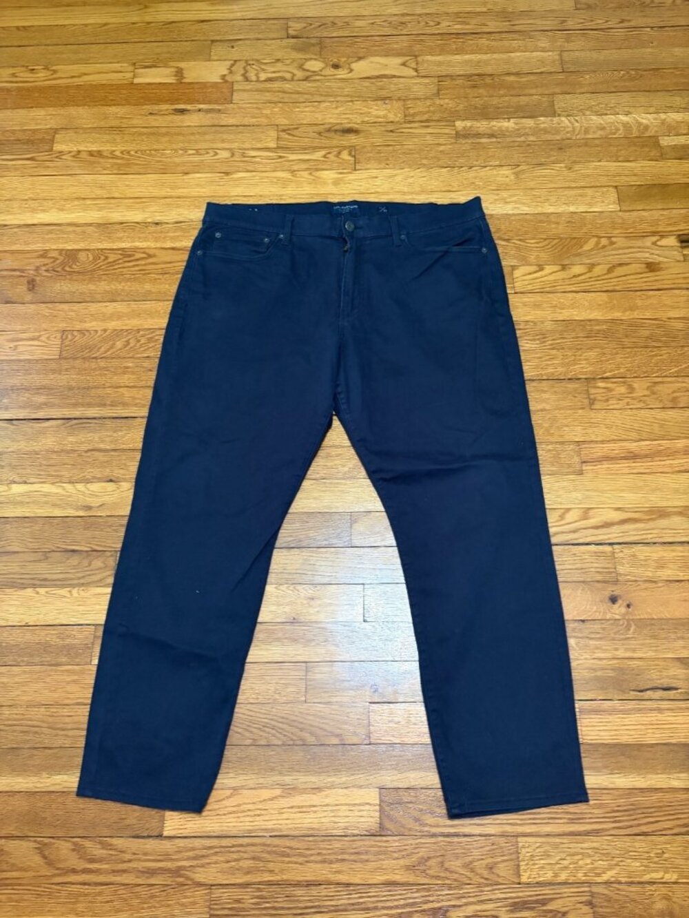 Lucky Brand 121 Slim Straight Chino Pants Mens 40x30 Navy Blue Casual Preppy